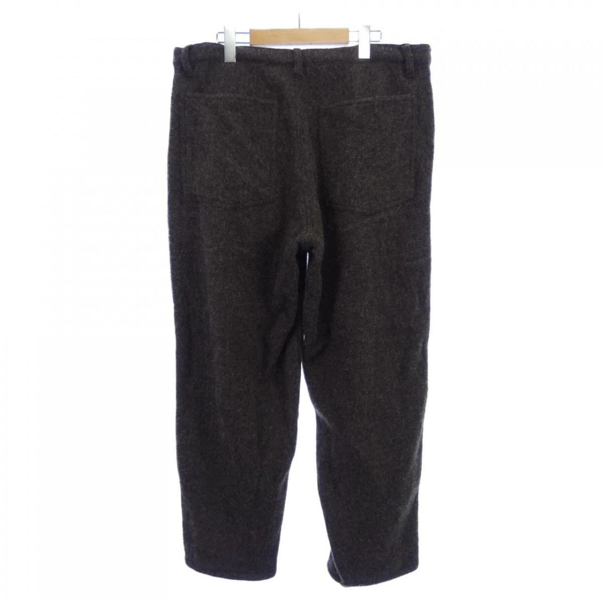 Comme des Garcons SHIRT Cropped Pants Zipper Wool Plain Long Length Brown Size US 38 / EU 54 - 2 Thumbnail