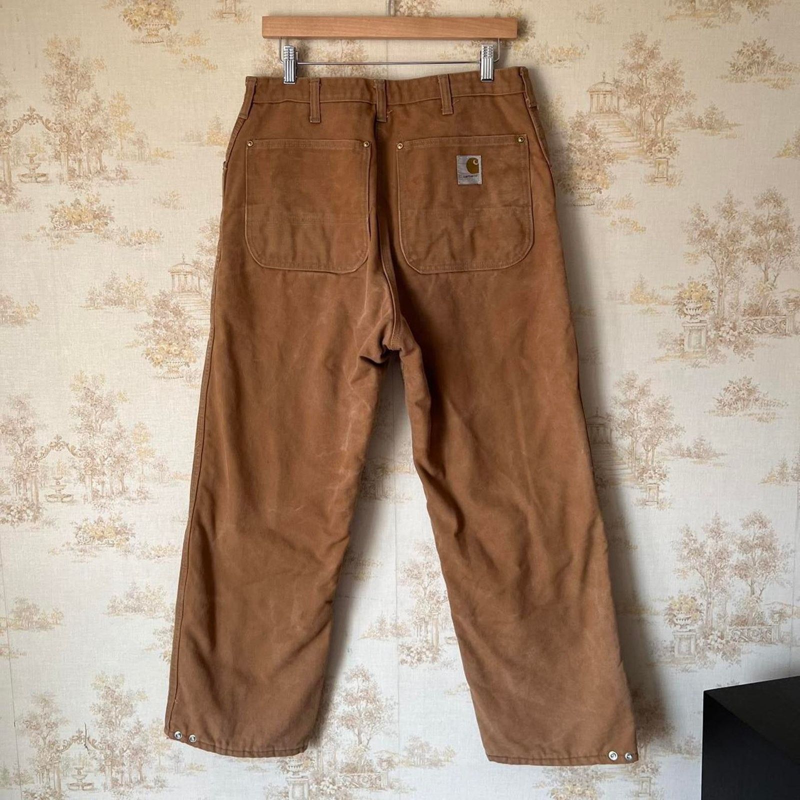 Carhartt Carhartt Insulated Duck Canvas Pants | Flannel Lined | 36x30 Size US 36 / EU 52 - 5 Thumbnail