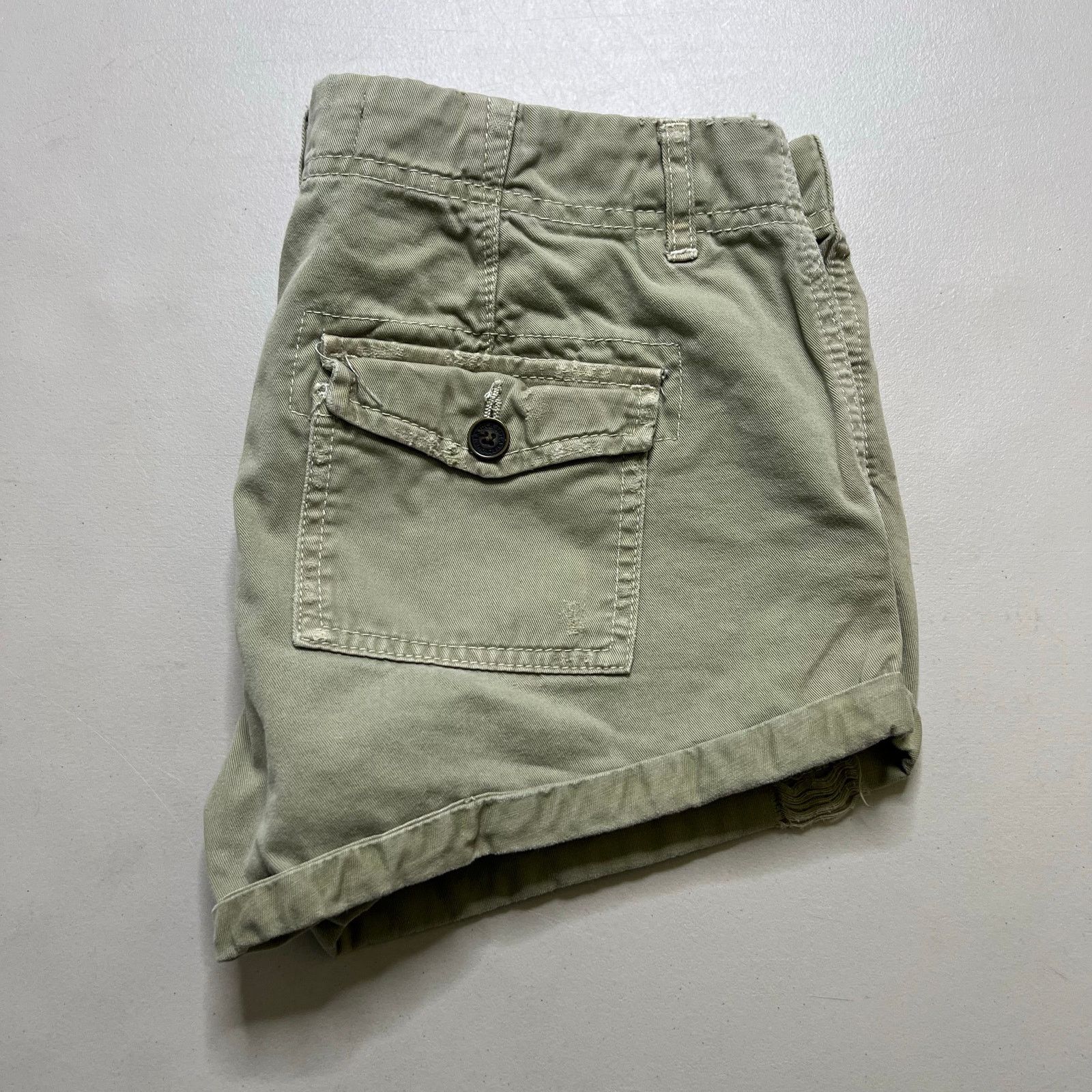 Abercrombie & Fitch Abercrombie & Fitch Olive Green Casual Utility Shorts 27 Size 27" / US 4 / IT 40 - 7 Thumbnail