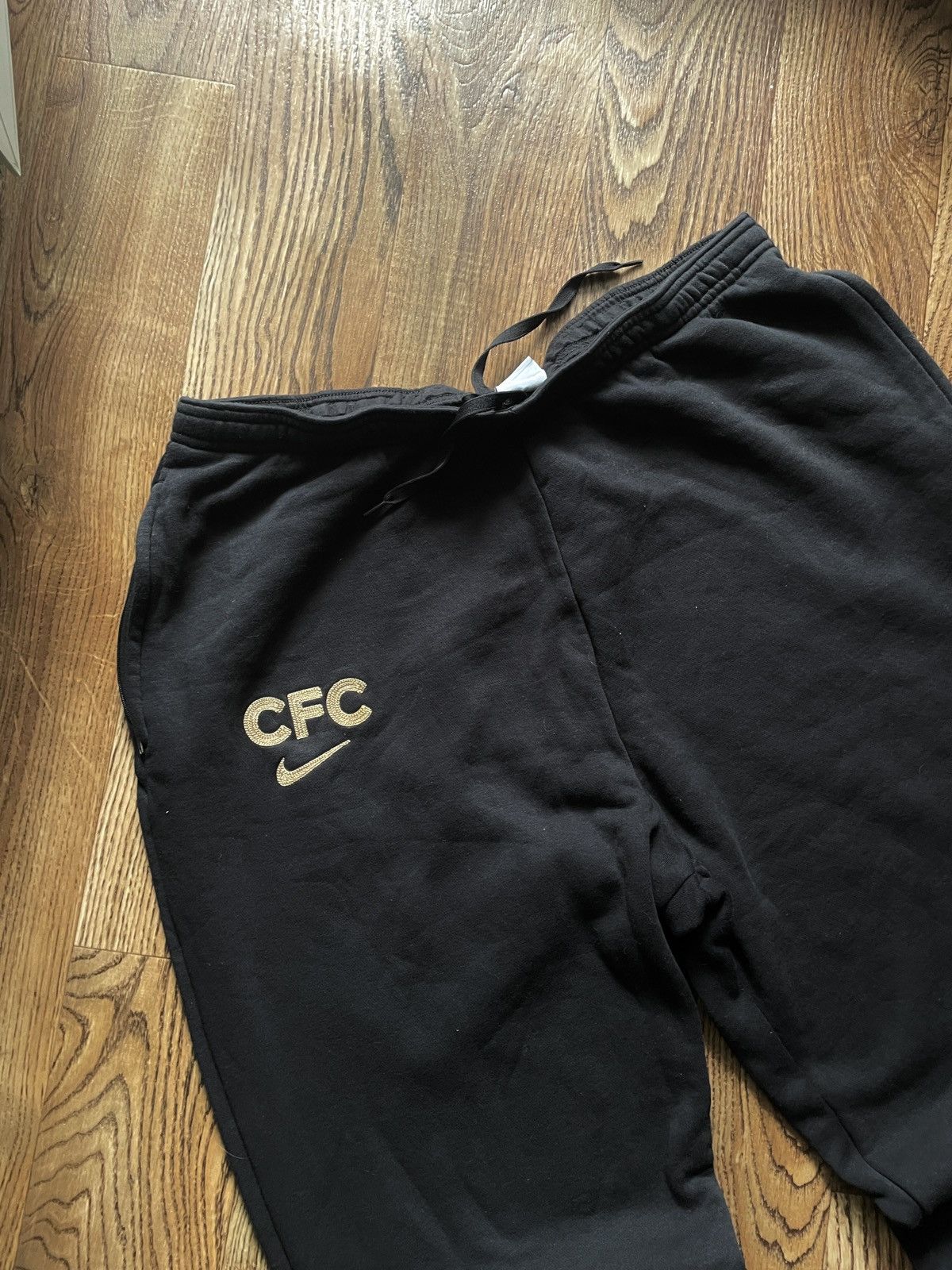 Nike Vintage Y2K Baggy Nike Sweatpants Black chelsea Size US 38 / EU 54 - 3 Thumbnail