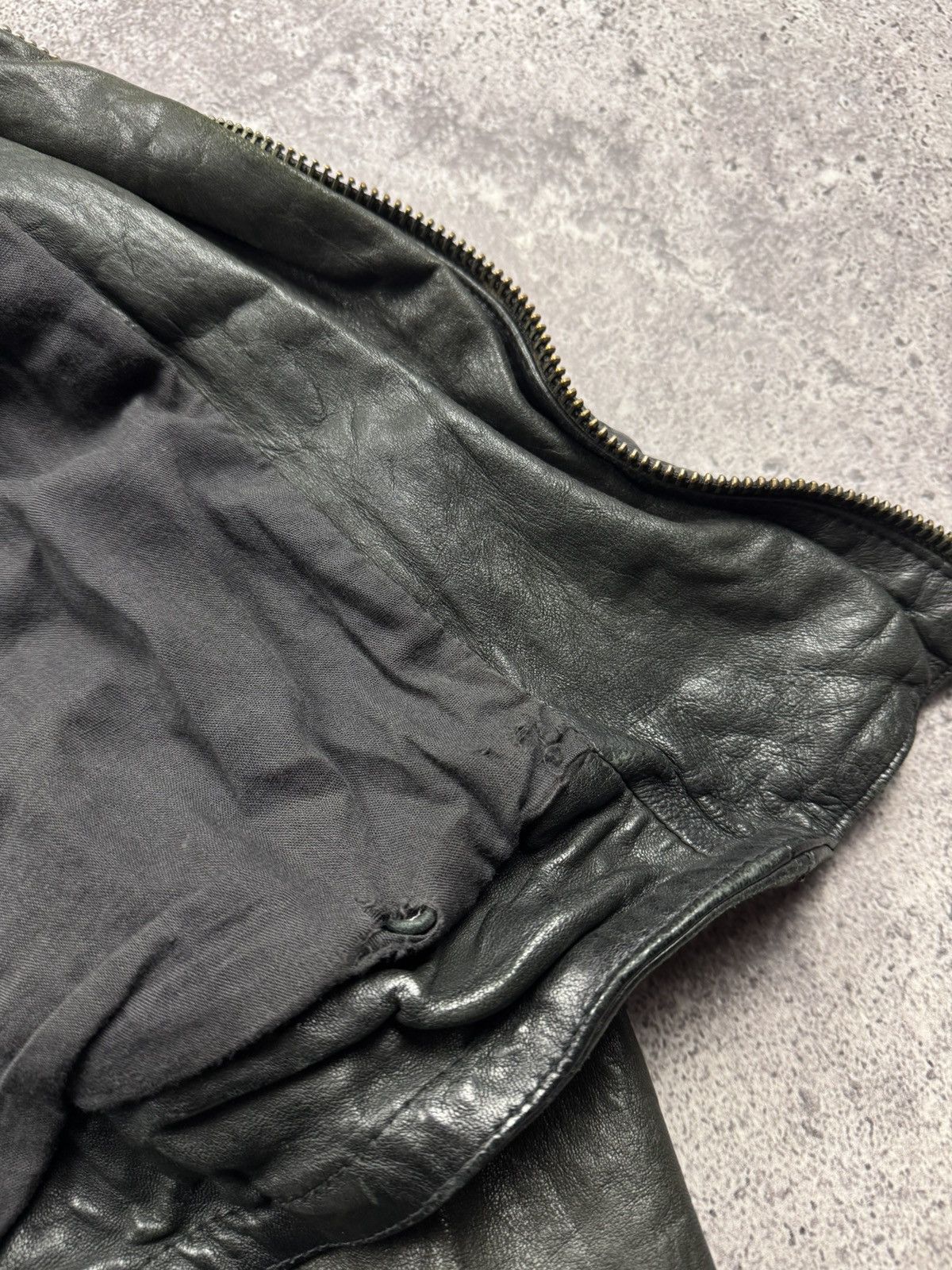 Allsaints AVANT GARDE RICK OWENS STYLE ALLSAINTS OPIUM LEATHER JACKET Size M / US 6-8 / IT 42-44 - 10 Thumbnail