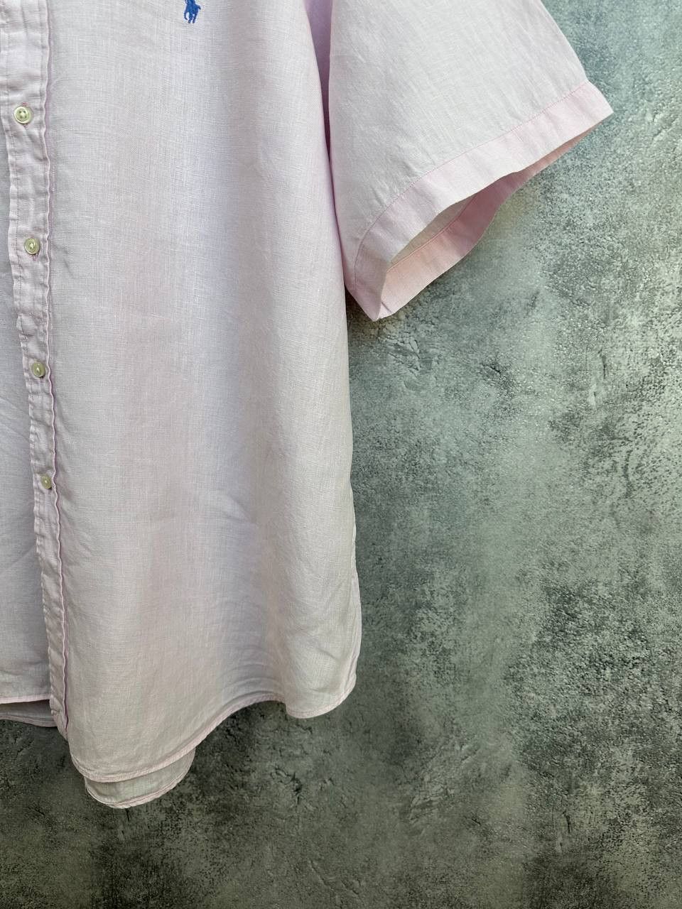 Ralph Lauren Ralph Lauren 100% Linen Vintage Button Up Shirt Pink SS Size US XXL / EU 58 / 5 - 8 Thumbnail