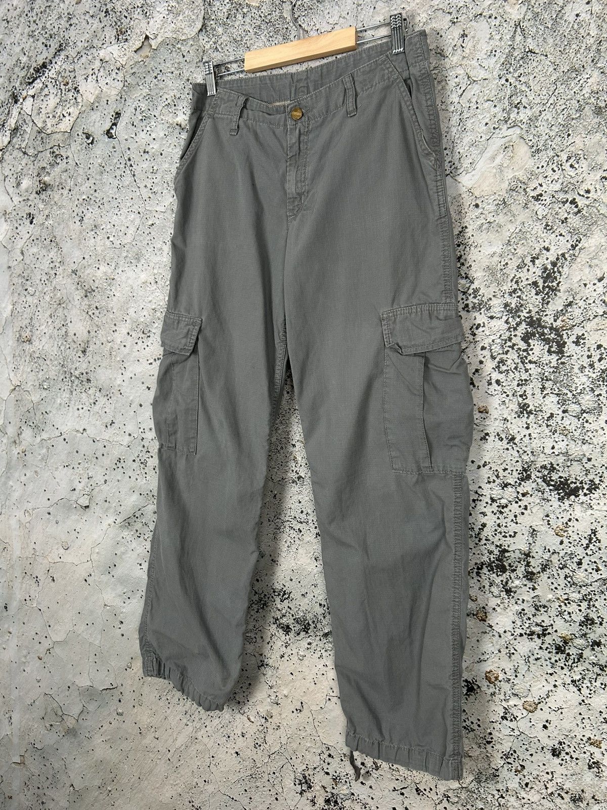 Carhartt Vintage Carhartt Grey Cargo Pants Baggy Streetwear Skate Rap Size US 29 - 3 Thumbnail
