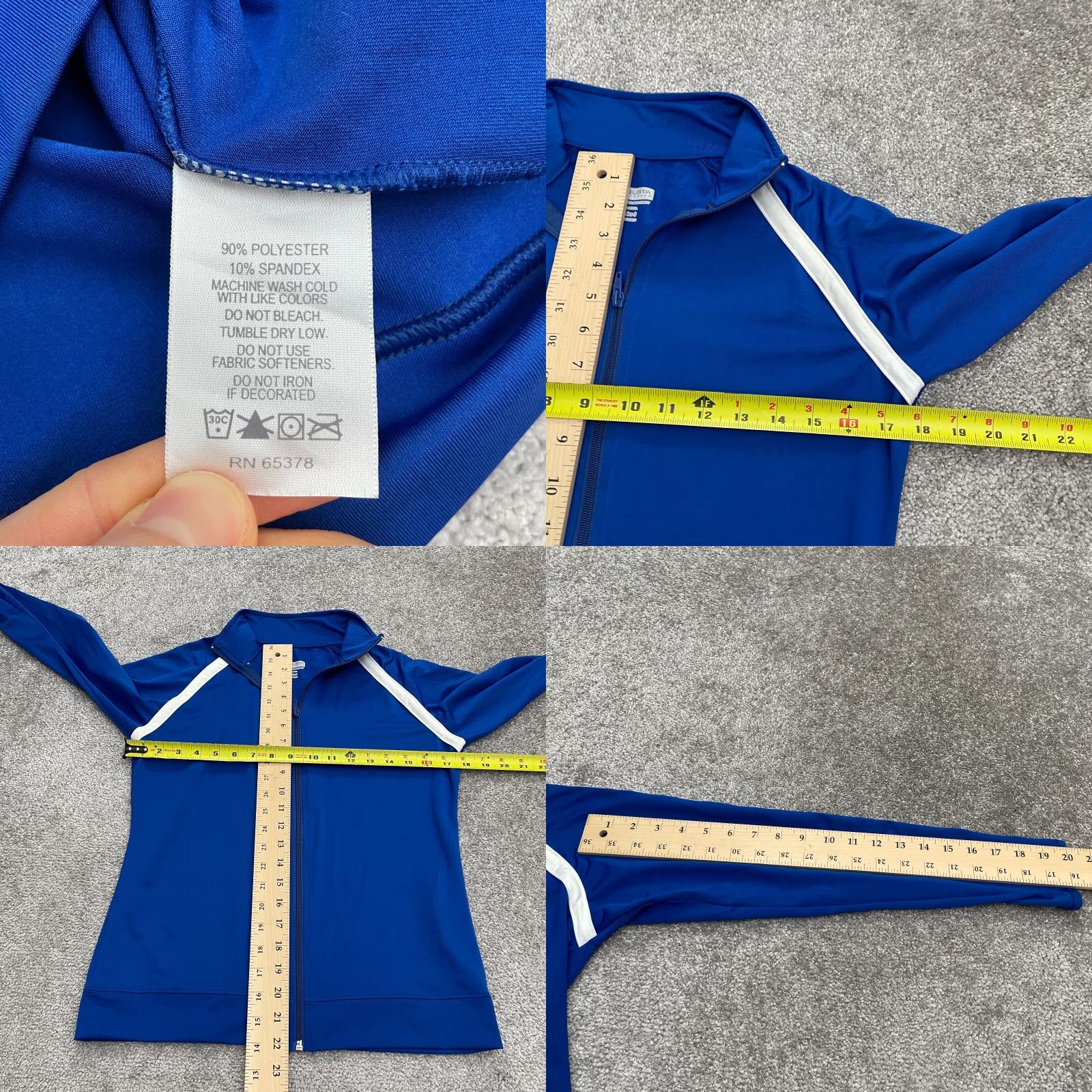 Augusta Sportswear Augusta Sportswear Active Jacket Women S Blue Full Zip Mock Neck Long Sleeve Jacket Size S / US 4 / IT 40 - 8 Thumbnail