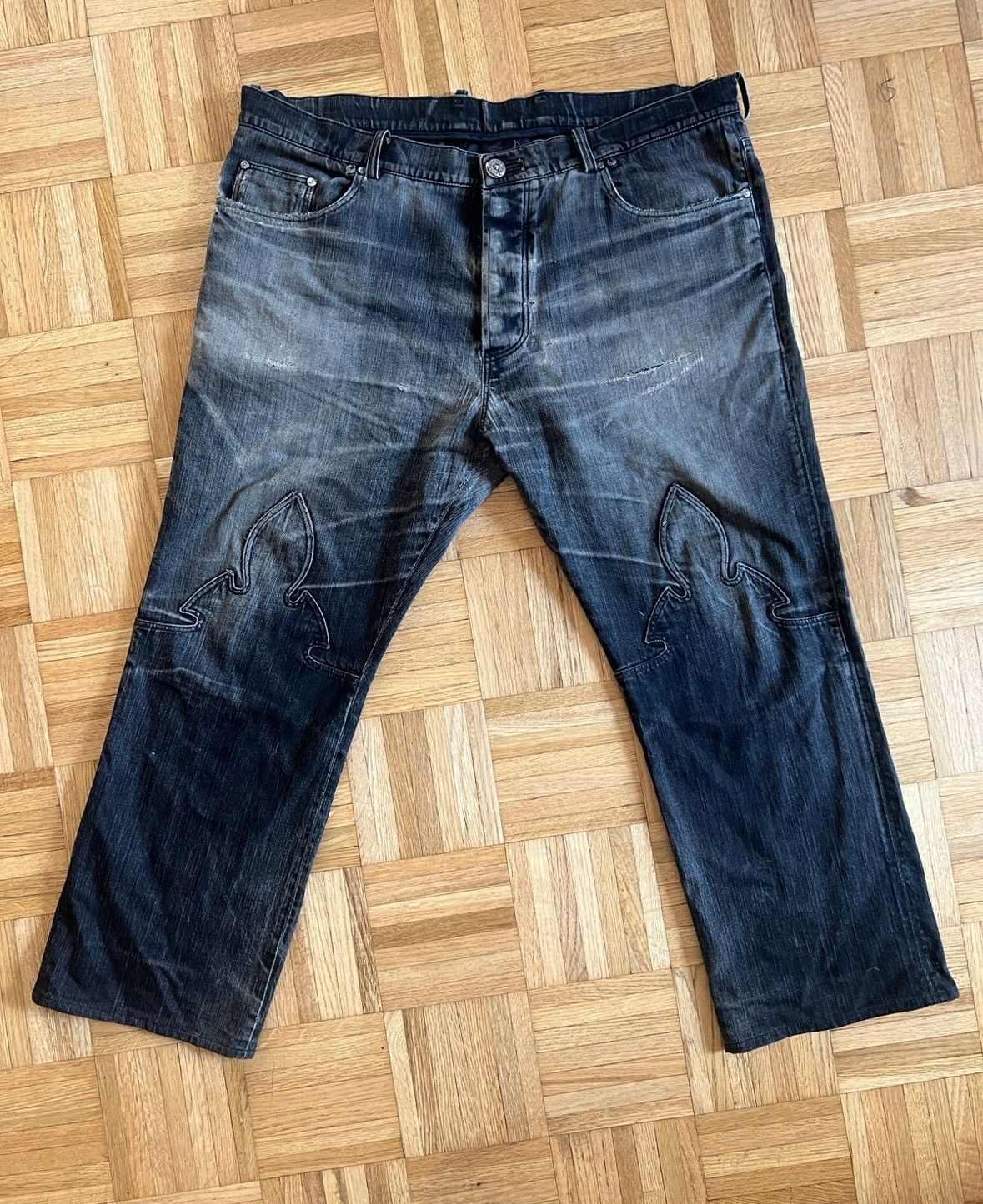 Chrome Hearts Chrome Hearts BAGGY Fleurknee Denim Jeans Size 40 Size US 40 / EU 56 - 2 Thumbnail