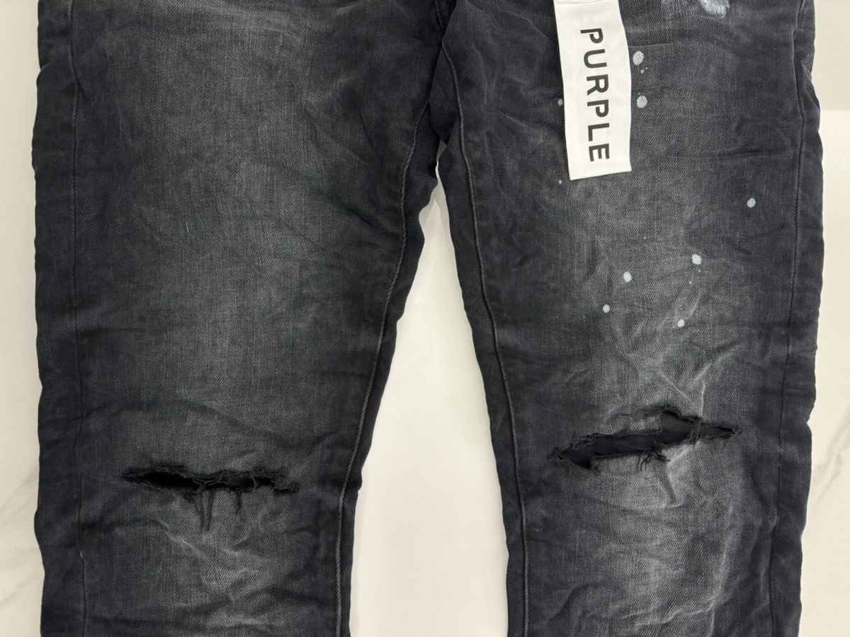Purple P001 Black Resin Knee Slit Size US 31 - 6 Thumbnail