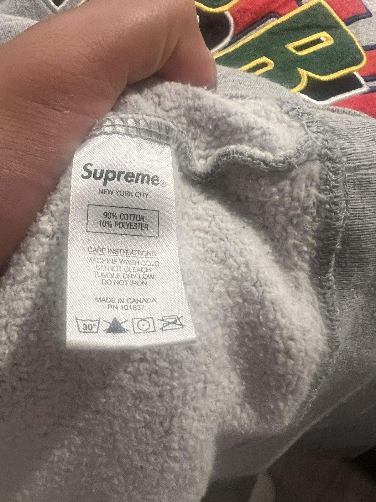 Supreme Supreme Stacked embroidered crewneck (Large) Size US L / EU 52-54 / 3 - 3 Thumbnail