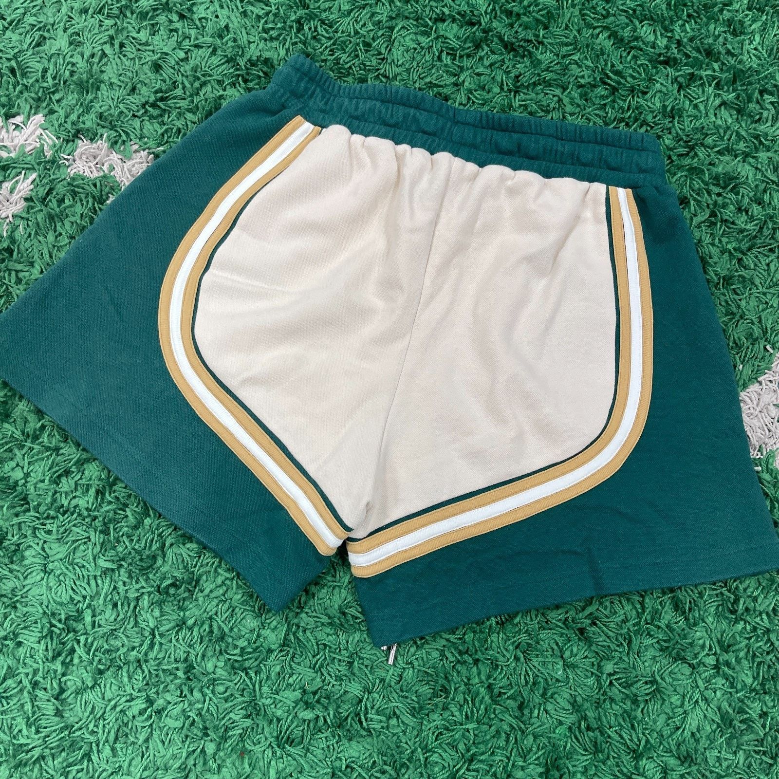 Rhude Rhude Crest Veille Track Shorts Size XL Green Yellow White Size US 30 / EU 46 - 9 Thumbnail