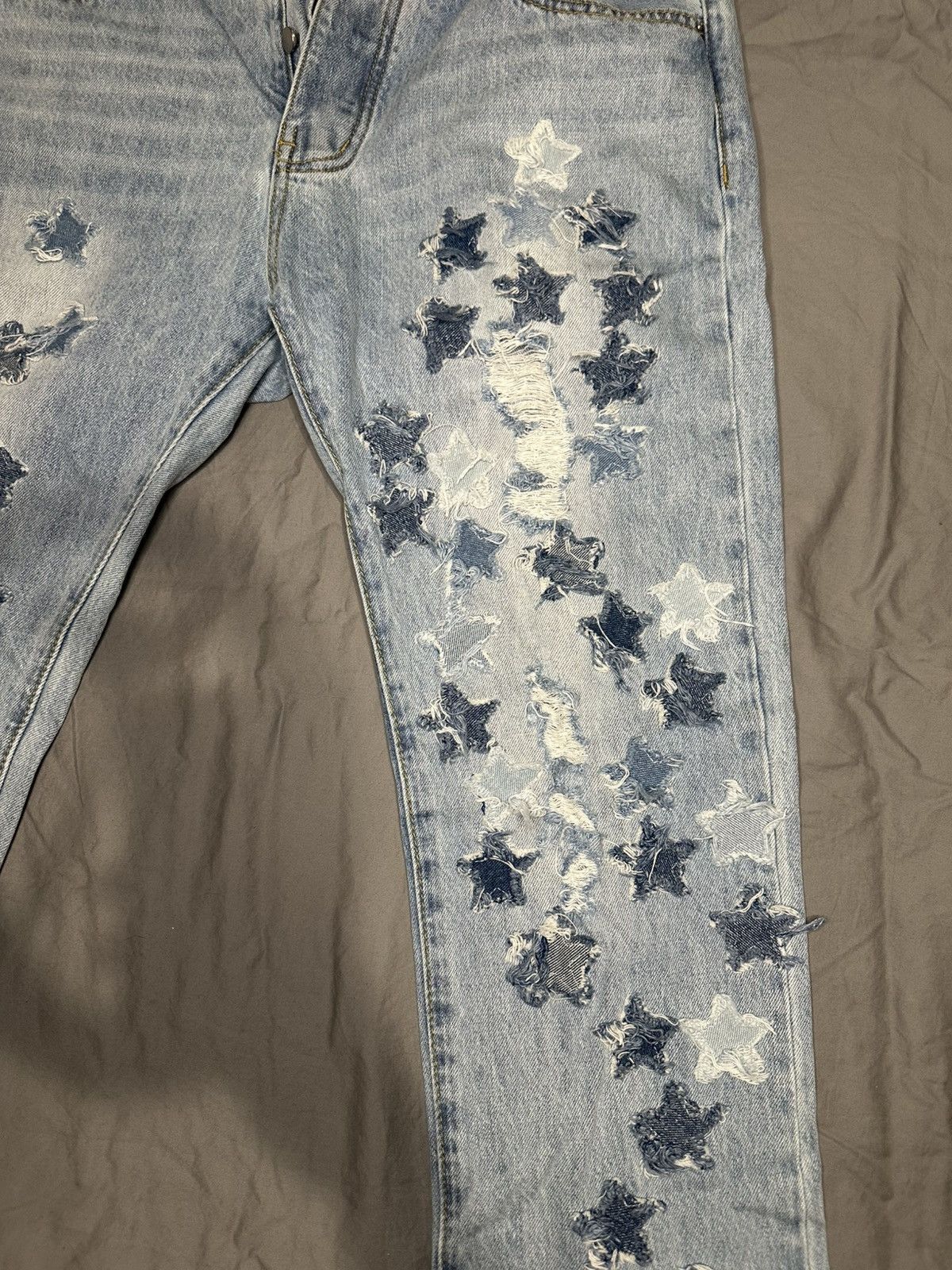 MNML Star embroidered Jeans Size US 36 / EU 52 - 2 Thumbnail