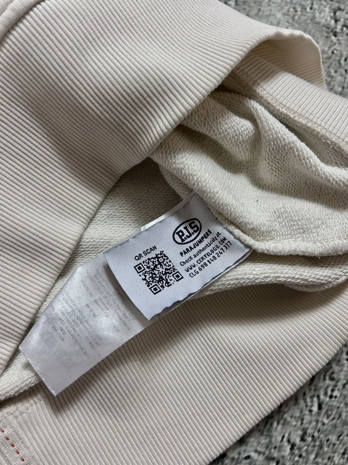 Parajumpers Parajumpers crewneck vintage white fleece Size US S / EU 44-46 / 1 - 6 Thumbnail
