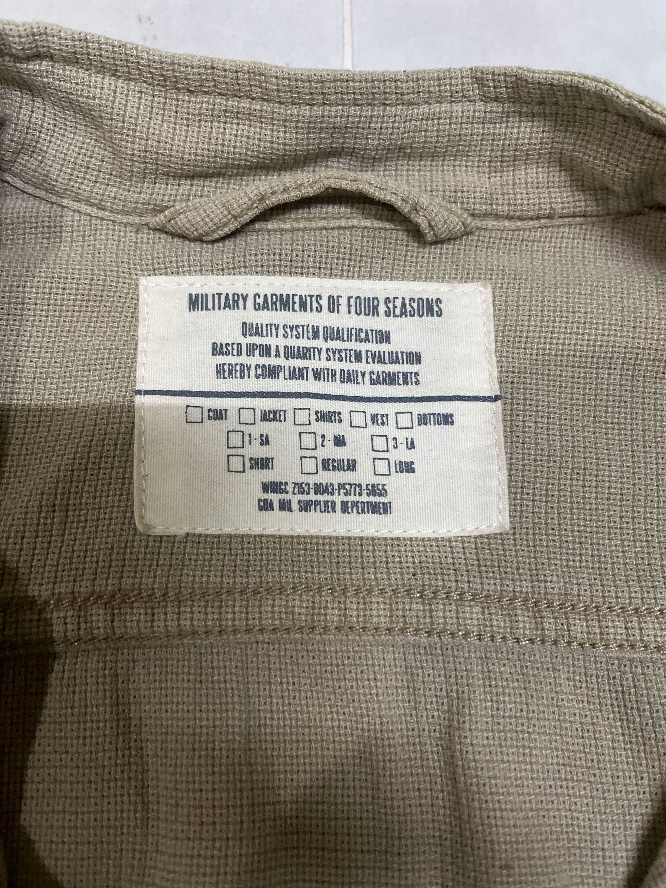 Japanese Brand Goa Japan Military Garments of For Seasons Size US S / EU 44-46 / 1 - 3 Thumbnail