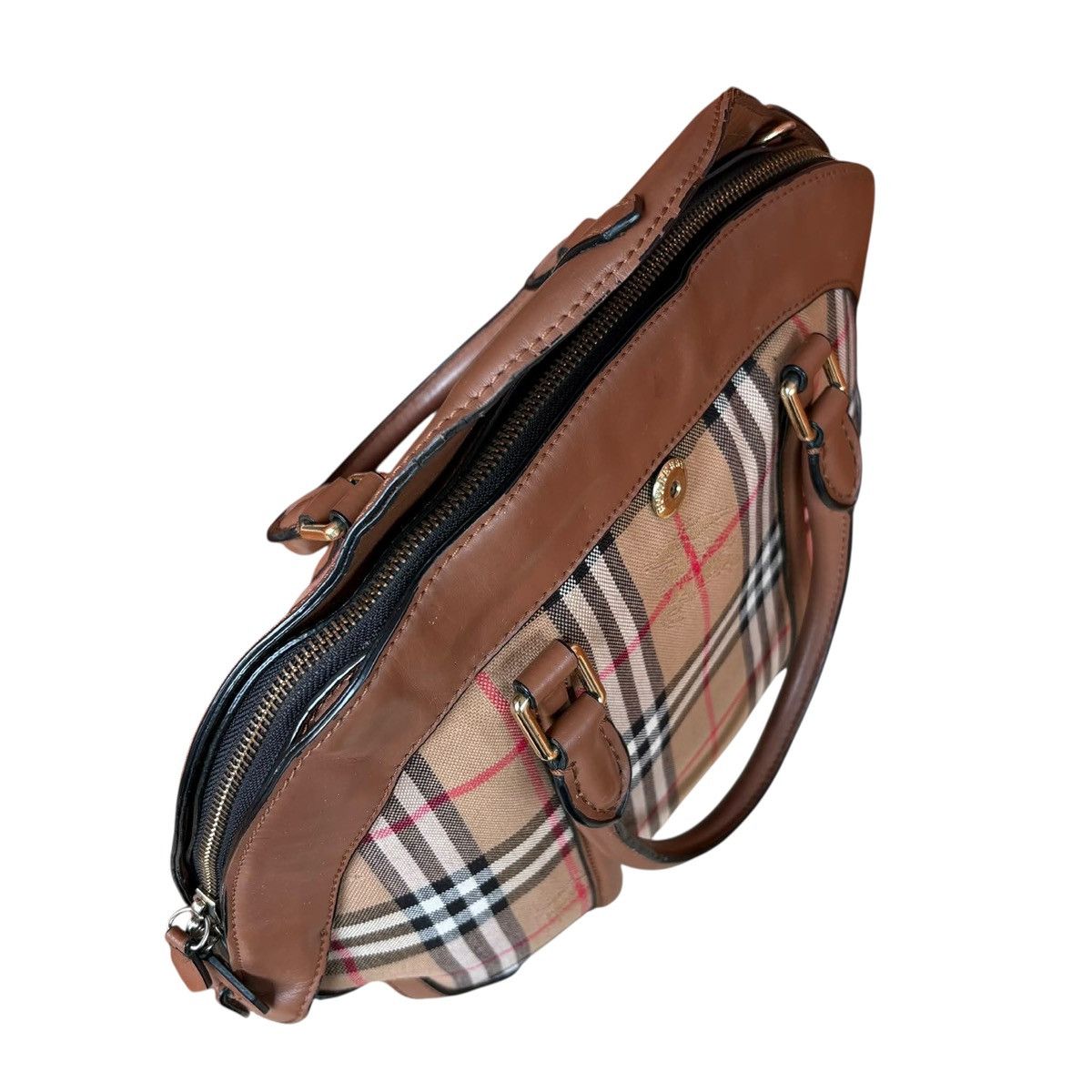 Burberry Burberry Orchard Bag Horseferry Check Canvas Small Size ONE SIZE - 4 Thumbnail