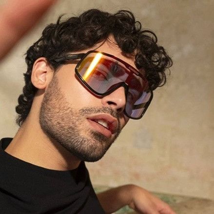 Carrera Carrera CARRERA 4017/S 0807 TE Sunglasses Black Shield Frame Size ONE SIZE - 1 Thumbnail