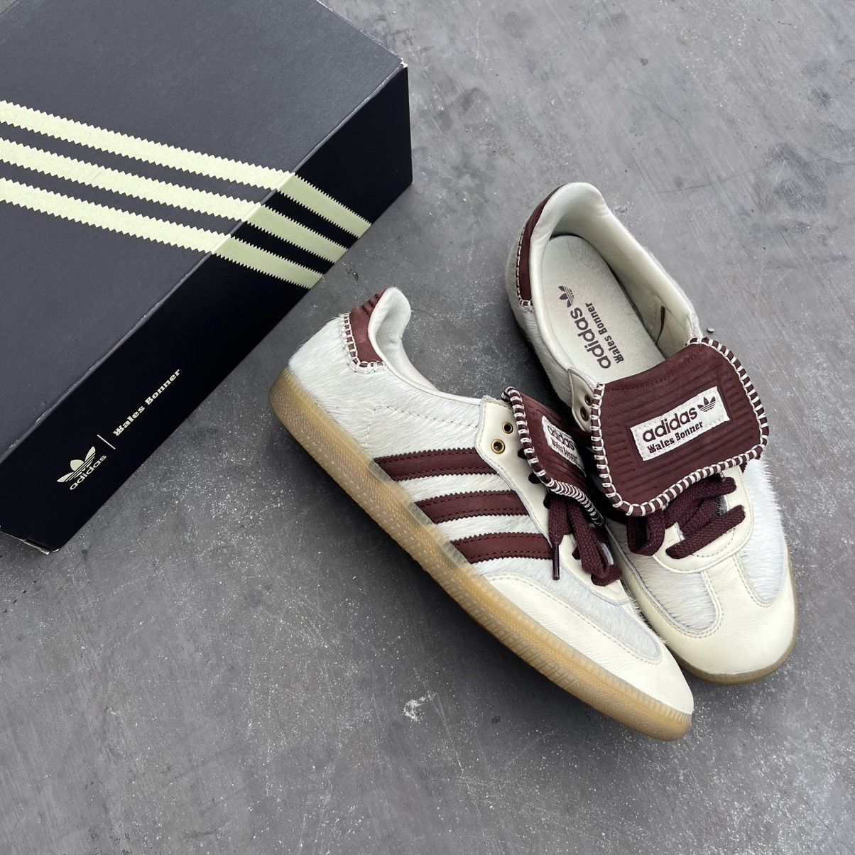 adidas gazelle silver green womens Wales Bonner Pony Hair Leopard Samba – La Garçonne