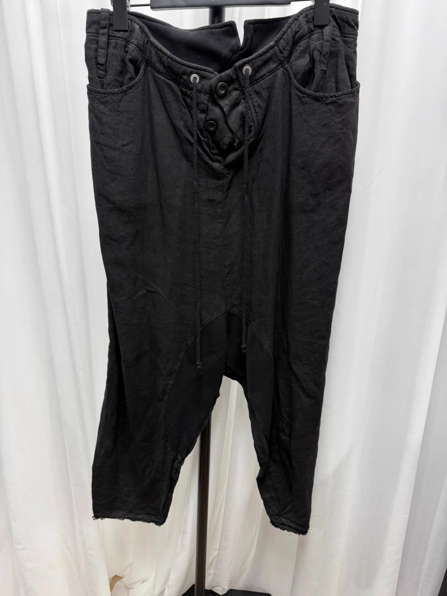 Lost & Found Ria Dunn Lost found Dark Linen Trousers K20 Size US 31 - 1 Thumbnail