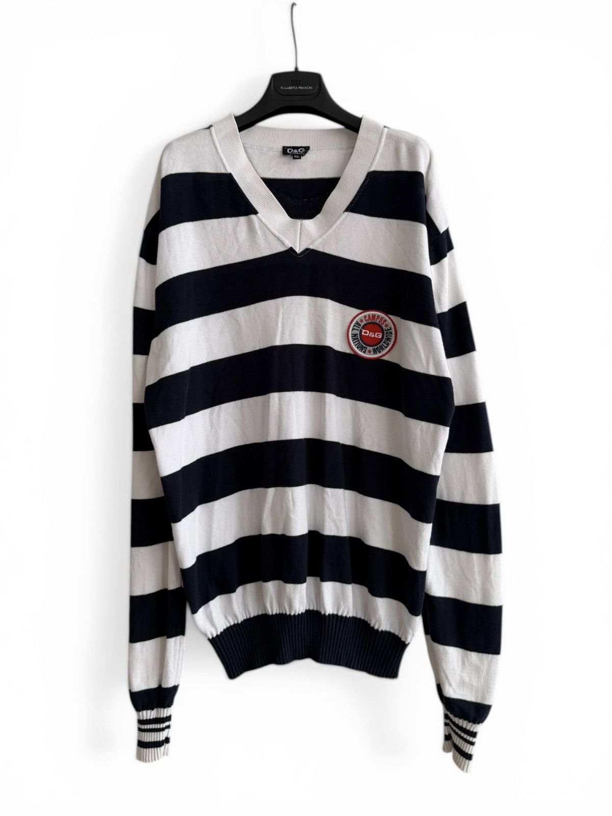 Dolce & Gabbana Dolce Gabbana Stripe Knit Sweater Size US XL / EU 56 / 4 - 1 Thumbnail