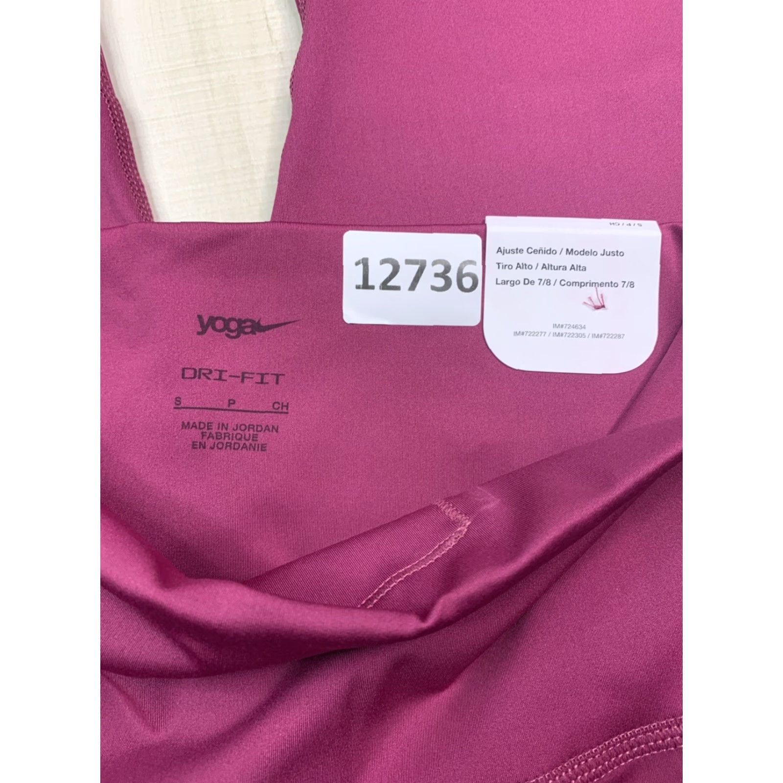 Nike Nike Yoga Leggings Shirt Women’s Small Berry 7/8 High-rise Slim Ankle NWT-12736 Size 28" / US 6 / IT 42 - 6 Thumbnail