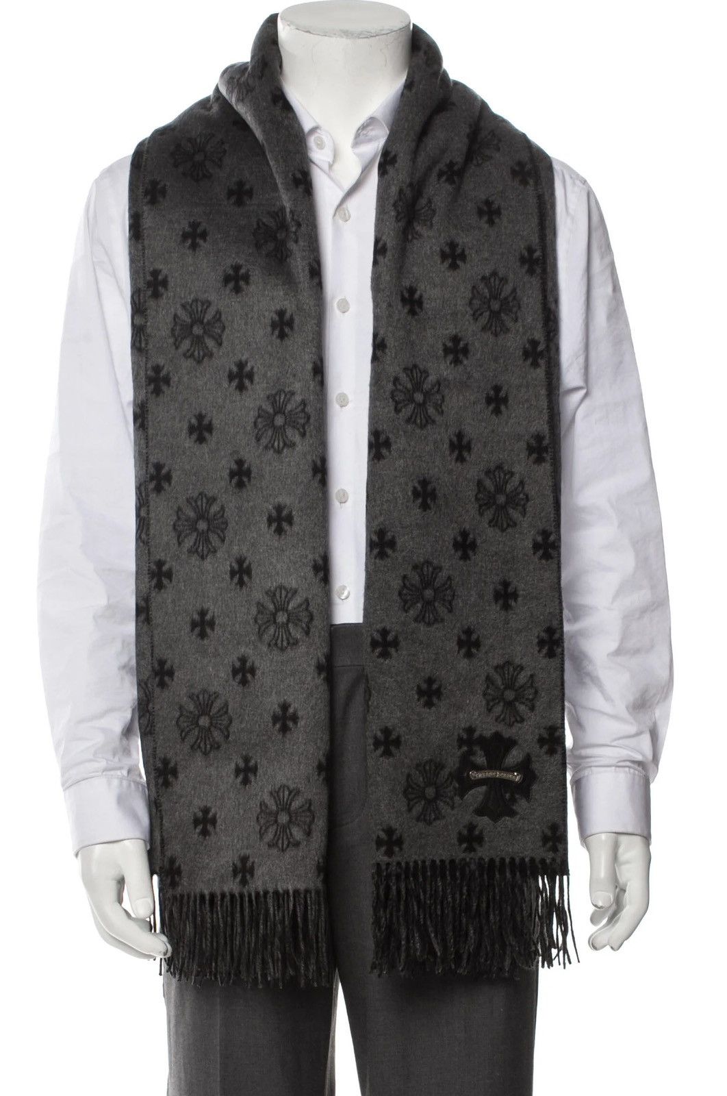Chrome Hearts NEW Chrome Hearts Logo Silk Throw Blanket with CH invoice Size ONE SIZE - 2 Thumbnail