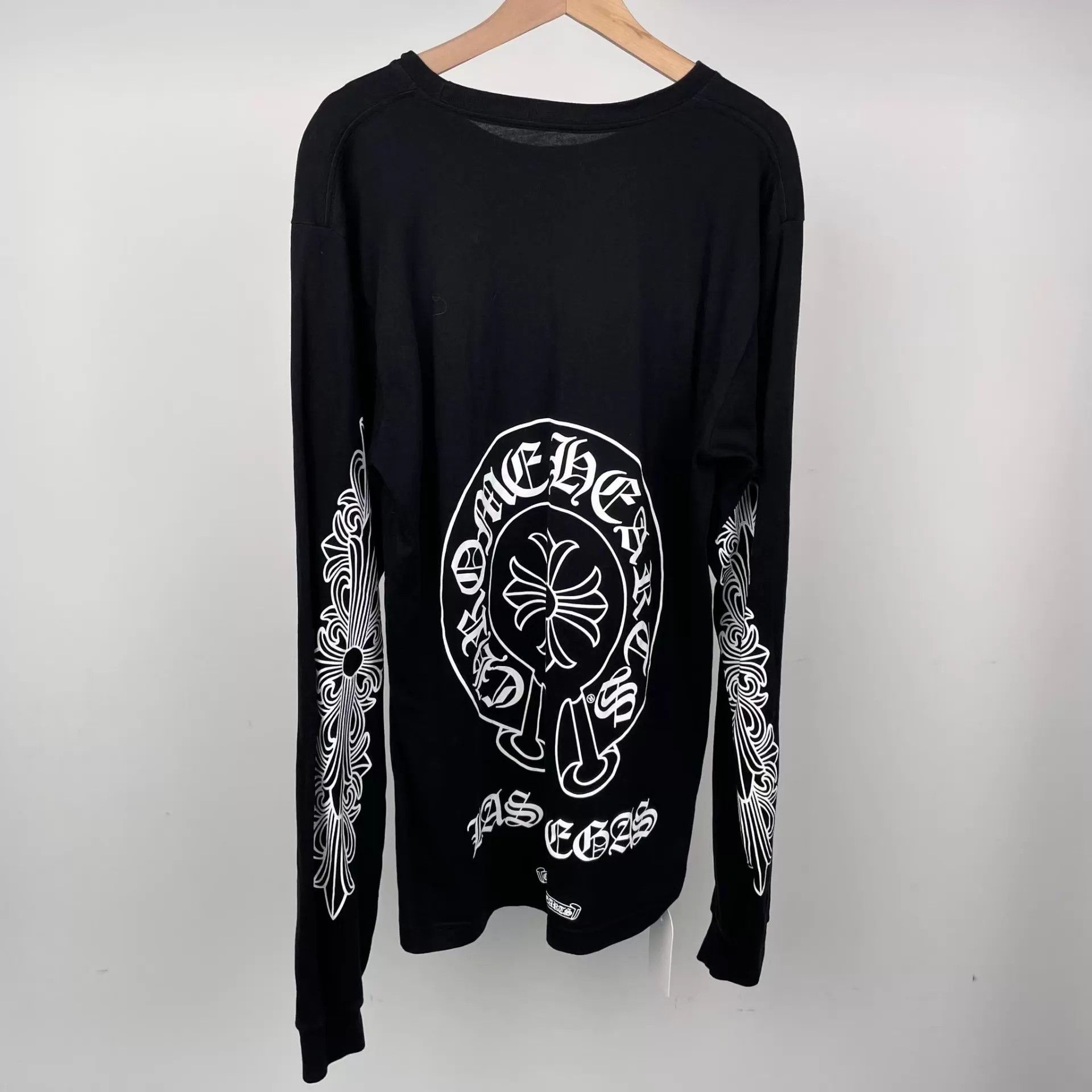 Chrome Hearts Chrome Hearts HK Excl Cross & Horsehoe blk L/S T 175 Size US L / EU 52-54 / 3 - 2 Thumbnail