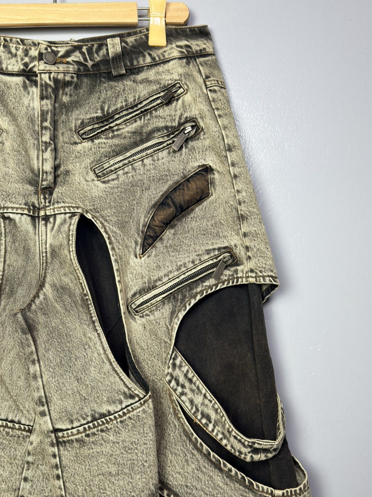Other StArt Exceed End Cut-out Denim Shorts Size US 32 / EU 48 - 3 Thumbnail