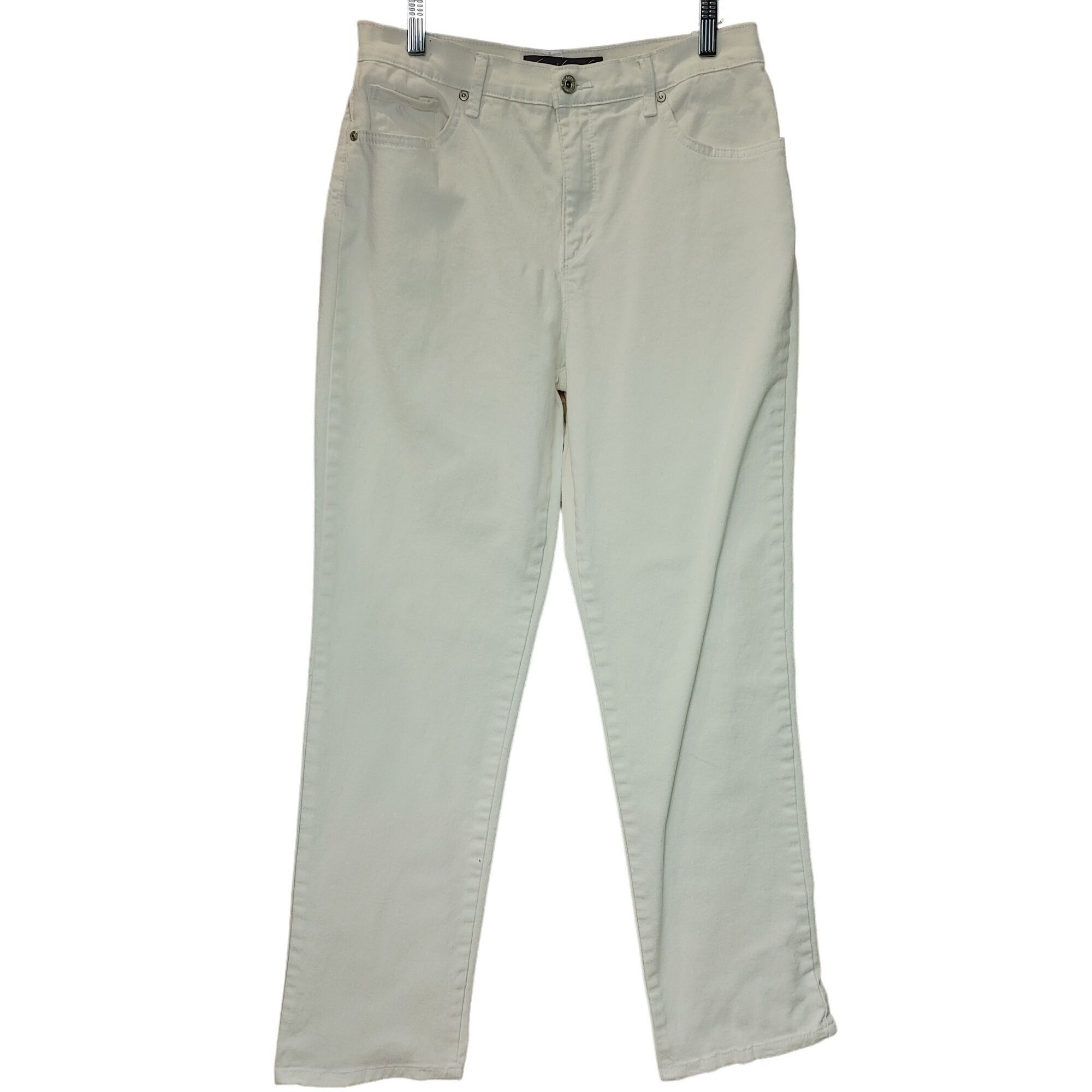 Gloria Vanderbilt Gloria Vanderbilt Women's White Missy Amanda Straight Leg Size 32" / US 10 / IT 46 - 1 Thumbnail