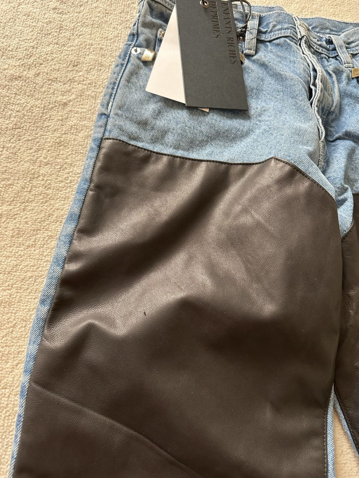 Enfants Riches Deprimes Enfants Riches Déprimés leather denim carpenter denim jeans Size US 28 / EU 44 - 25 Thumbnail