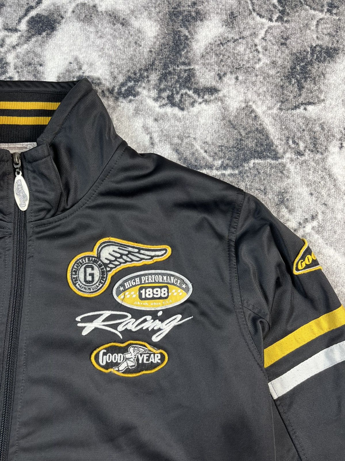 Other Goodyear Racing Jacket Black Yellow Motorsport Y2K Size US XXL / EU 58 / 5 - 5 Thumbnail