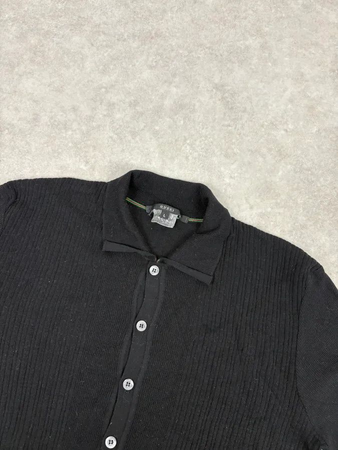 Gucci 1990s Gucci Black Wool Classy Polo Longsleeves Size US S / EU 44-46 / 1 - 4 Thumbnail