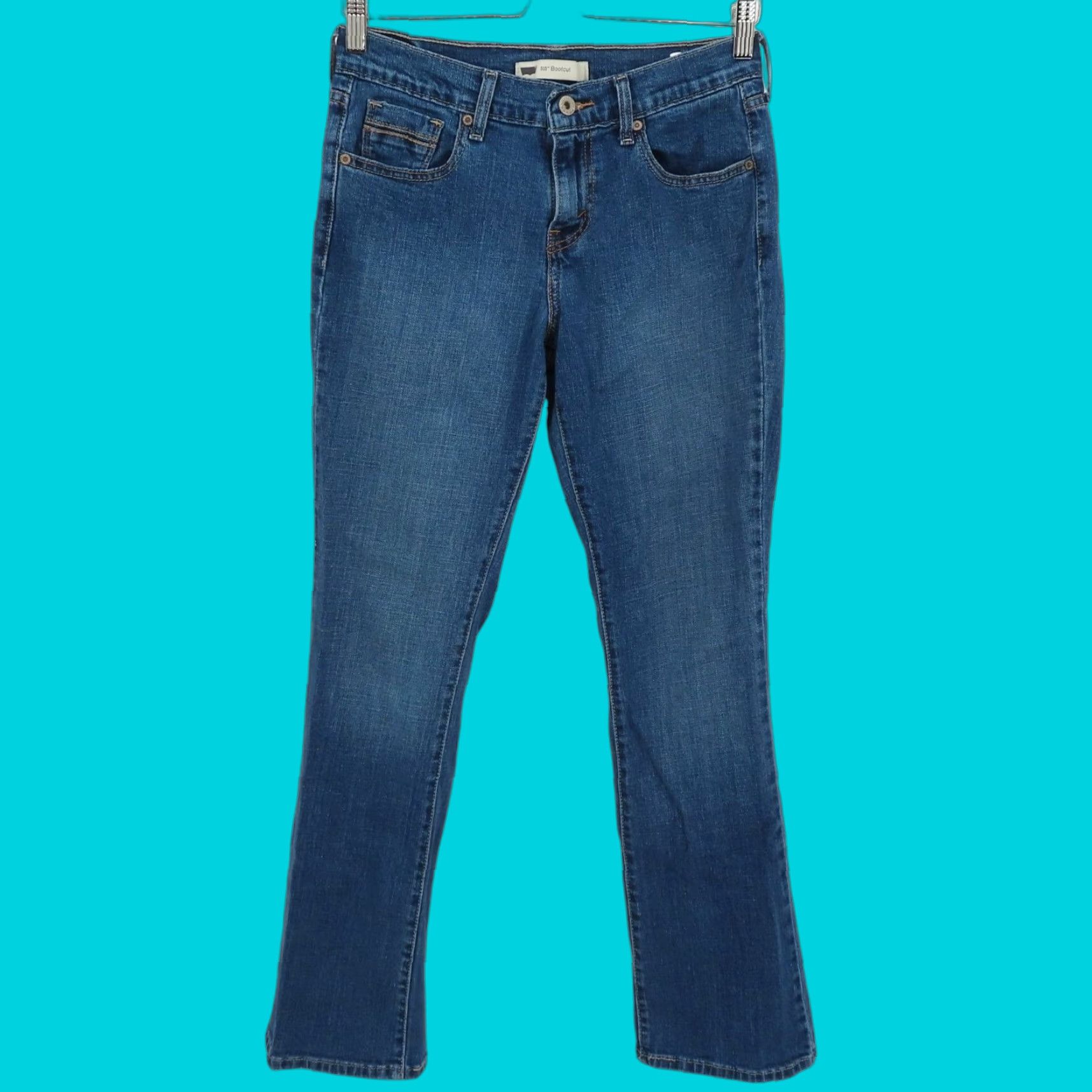 Levi's Levi's Jeans Women 4 Regular 515 Bootcut Blue Denim 5-Pocket Pockets Cotton Blend W27 L32 Pant Size 27" / US 4 / IT 40 - 1 Thumbnail