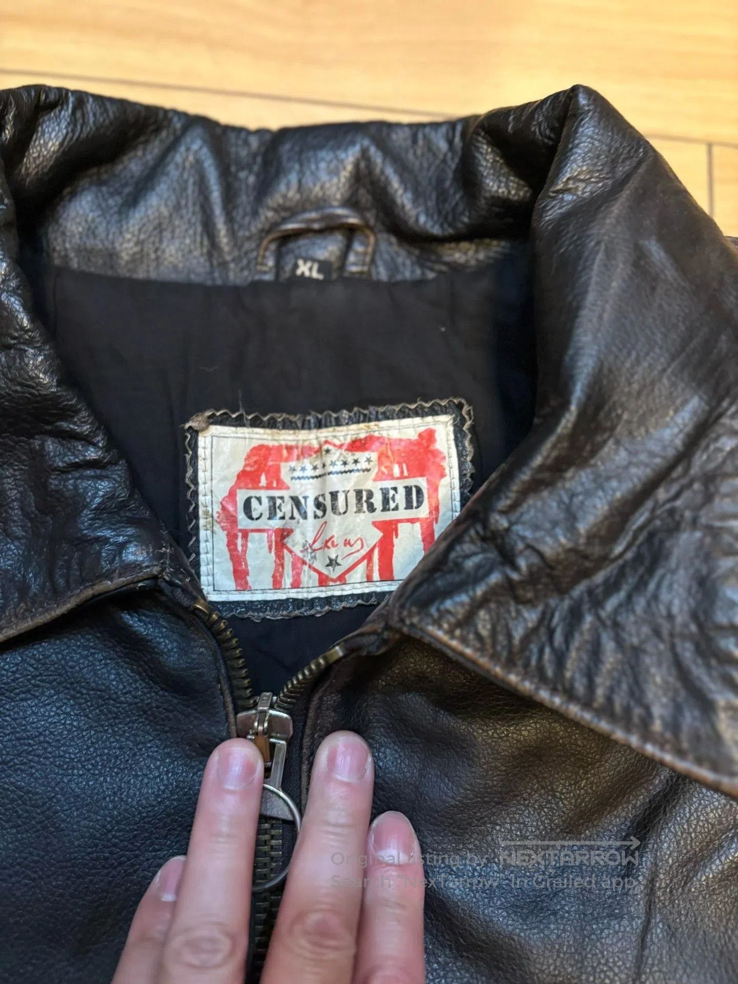 Japanese Brand Black Cowhide Leather Jacket. Size US XL / EU 56 / 4 - 2 Thumbnail