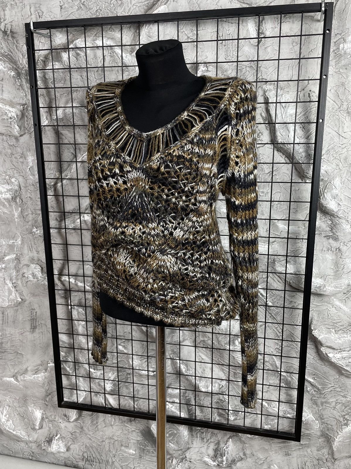 Custo Barcelona Custo Barcelona Open Knit Sweater / Dress Y2K Grunge Vintage Size ONE SIZE - 3 Thumbnail