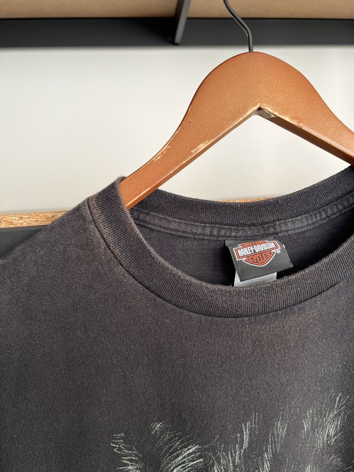 Harley Davidson Vintage 2009 Harley Davidson Wolf Pocket Las Vegas T-shirt Size US XXL / EU 58 / 5 - 11 Thumbnail