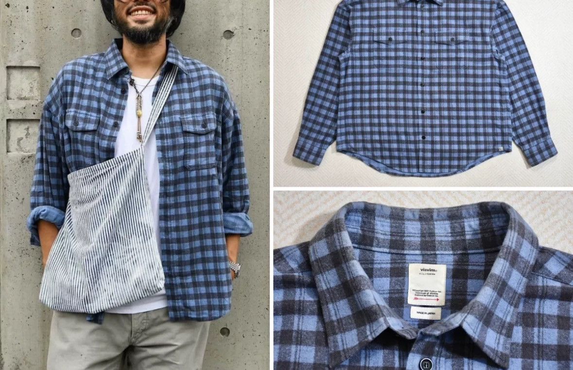 Visvim Visvim 22aw Pioneer Khadi Check shirt2412-Nextarrow Size US L / EU 52-54 / 3 - 9 Thumbnail