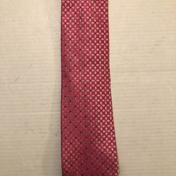 XMI Platinum XMI men's new pink silk tie 3 3/4" X 59 1/2" Size ONE SIZE - 2 Thumbnail