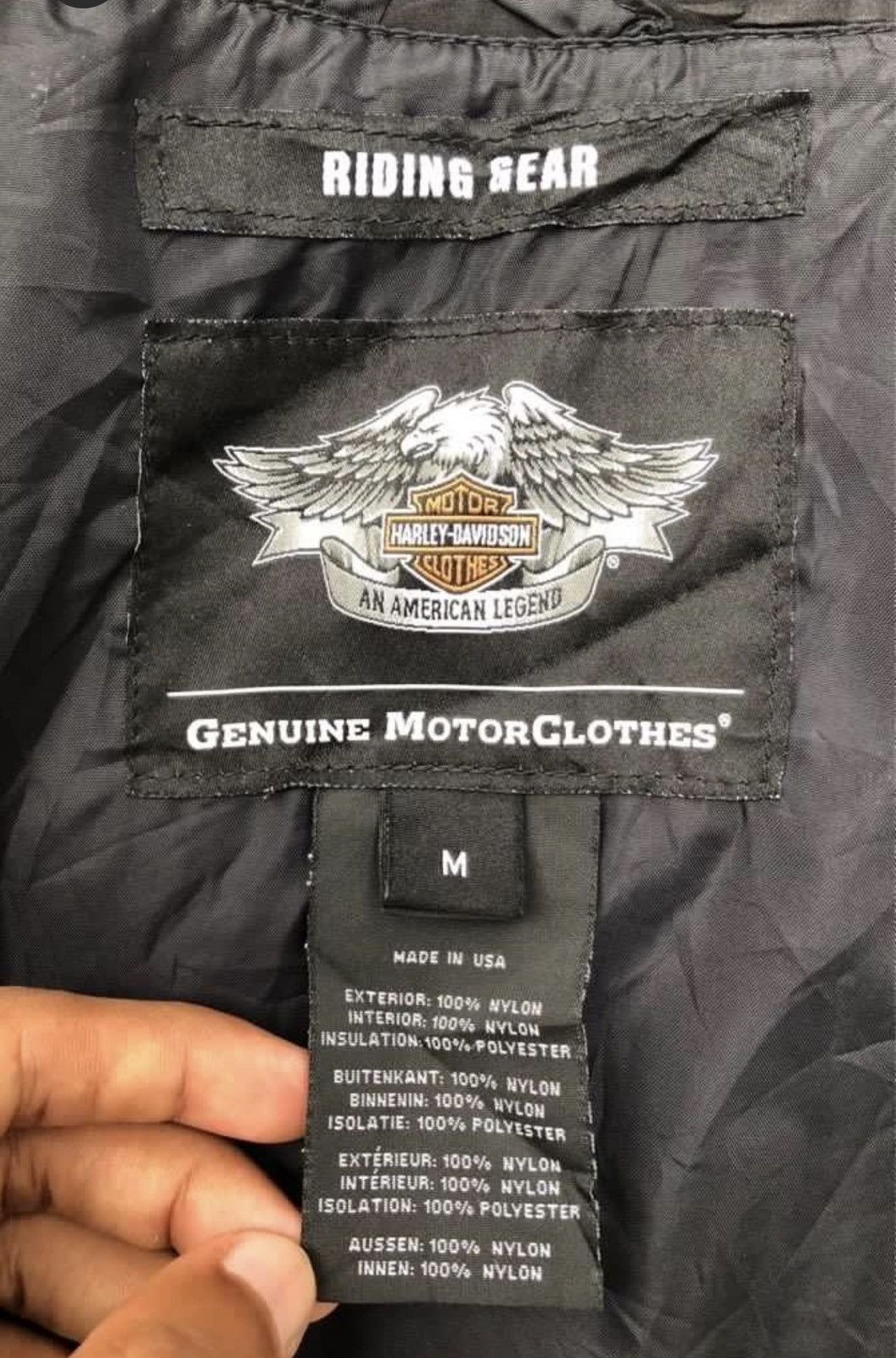 Harley Davidson HARLEY DAVIDSON MEN'S NYLON RIDING GEAR MOTO JACKET Size US M / EU 48-50 / 2 - 13 Thumbnail