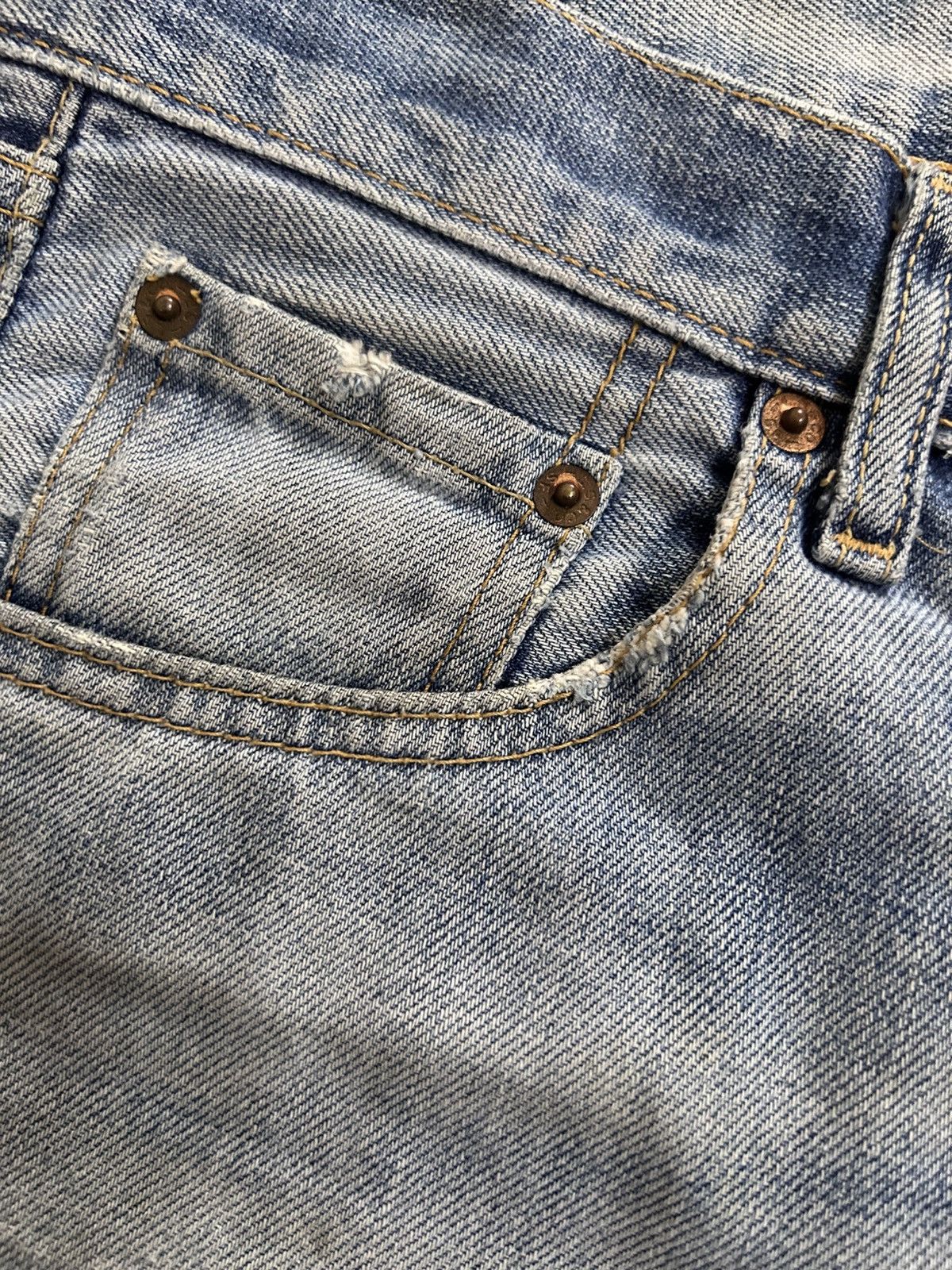 Levi's × Levi's Vintage Clothing × Vintage Vintage LEVI STRAUSS & CO 577 Trashed Distressed Denim Size US 28 / EU 44 - 11 Thumbnail