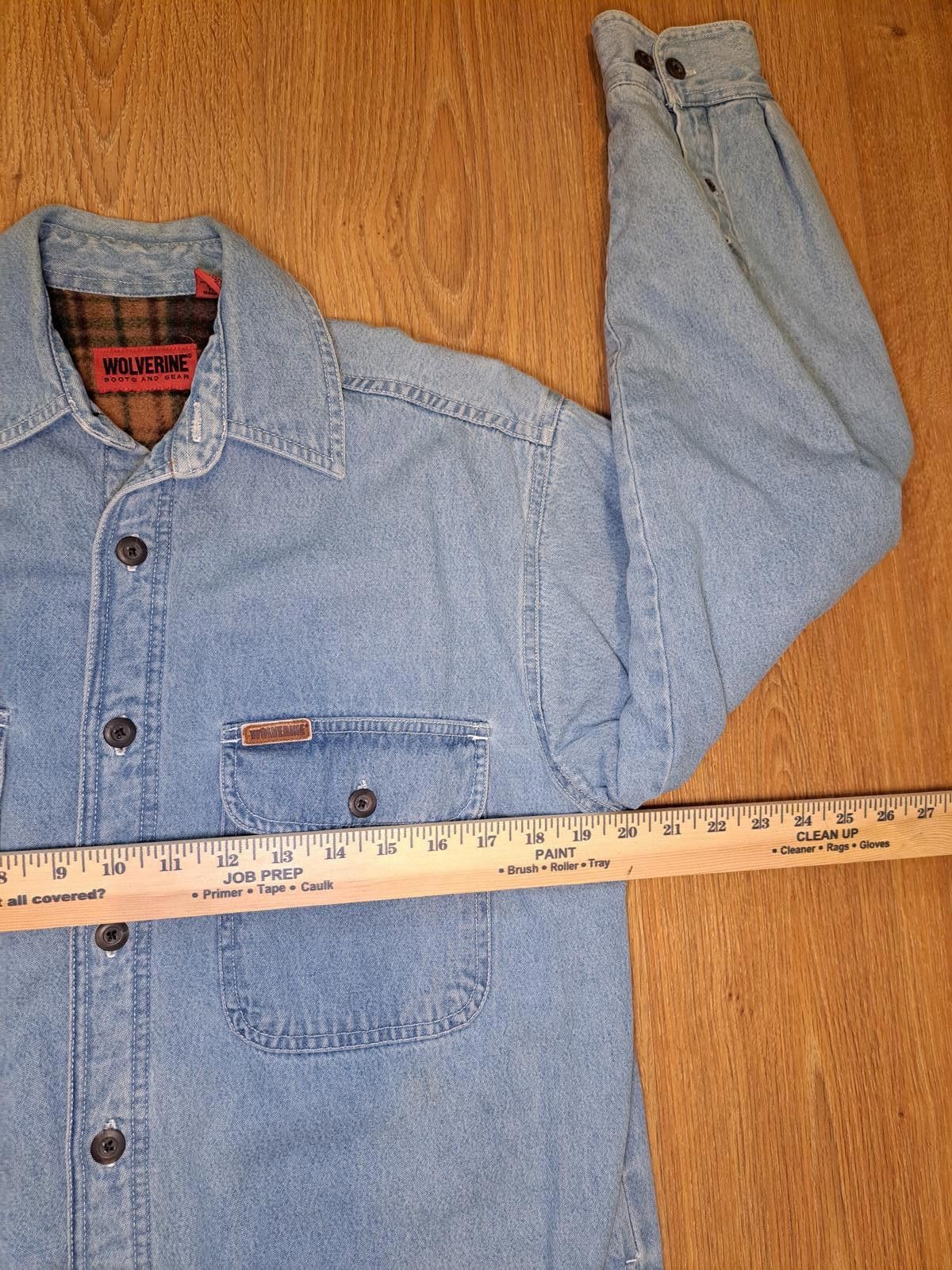 Wolverine Wolverine Denim Jacket Mens Small Blue Cotton Trucker Size US S / EU 44-46 / 1 - 7 Thumbnail