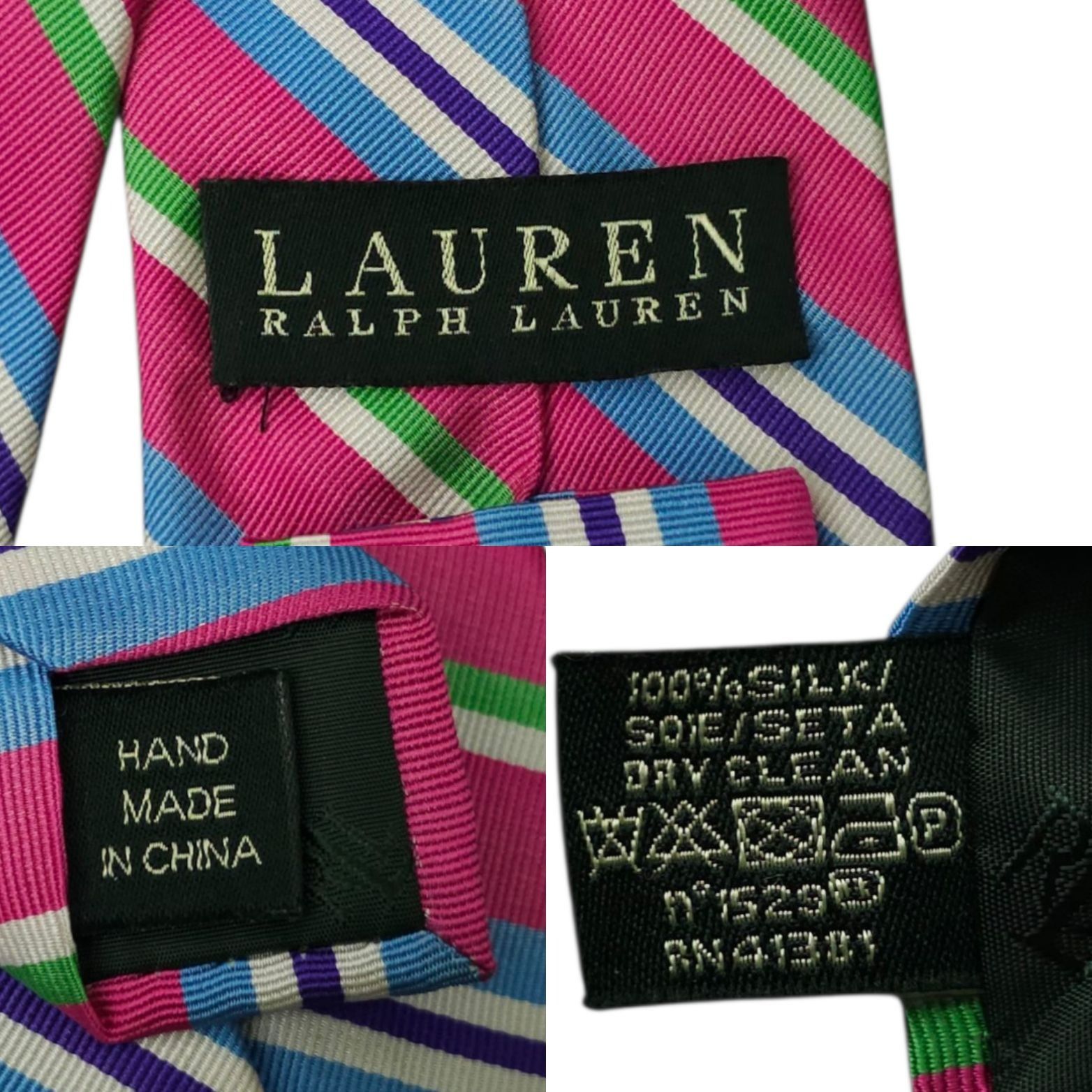 Lauren Ralph Lauren Lauren Ralph Lauren Classic Striped Tie Silk Repp Necktie Size ONE SIZE - 5 Thumbnail