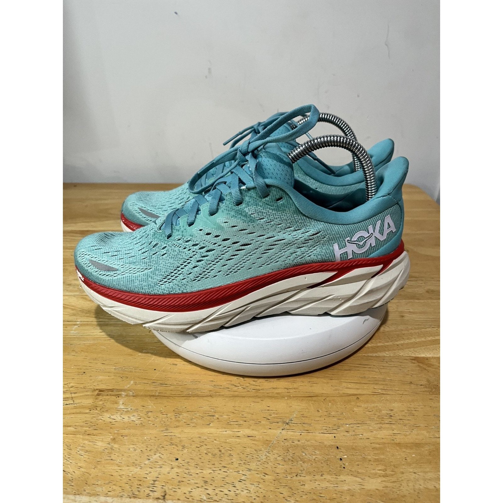 Hoka Hoka One One Clifton 8 Running Shoes Womens 8.5 B Blue Shoes Size US 8.5 / IT 38.5 - 1 Thumbnail