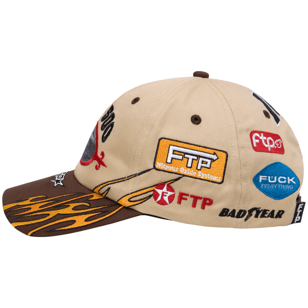 Fuck The Population FTP Raceway 6 Panel Hat - Khaki - OS Size ONE SIZE - 2 Thumbnail