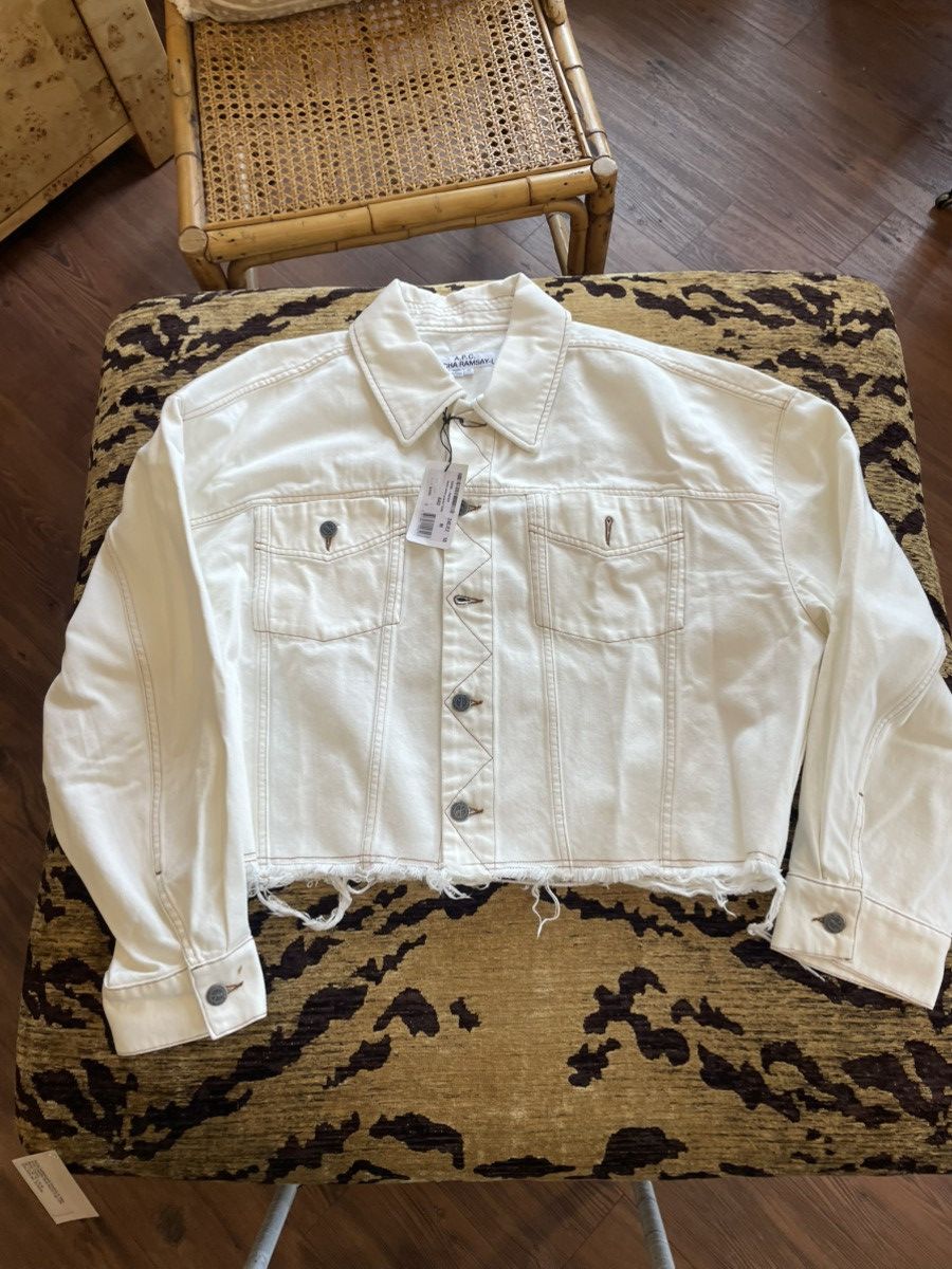 A.P.C. Sz M Boxy Cropped Denim Jacket Size M / US 6-8 / IT 42-44 - 1 Thumbnail