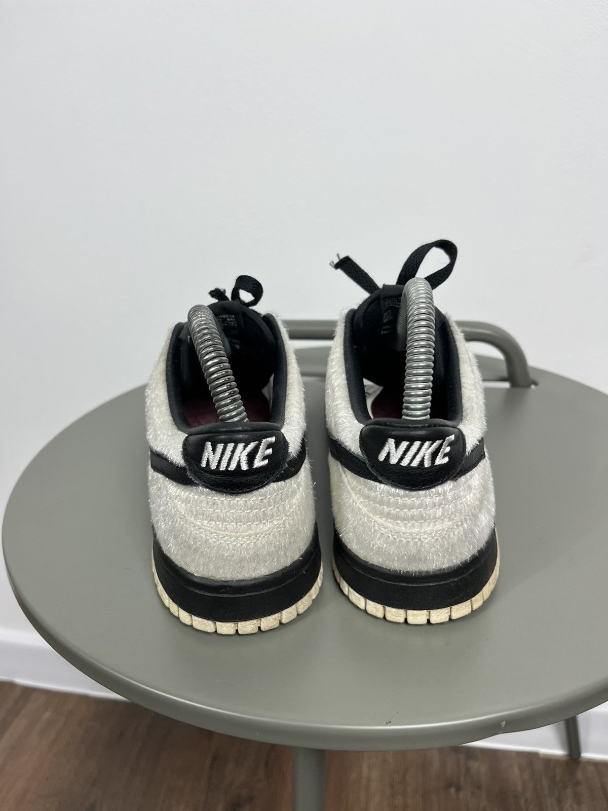 Nike Nike Dunk Low Panda Pigeon Black White Hairy Suede Sneakers Size US 6.5 / IT 36.5 - 7 Thumbnail