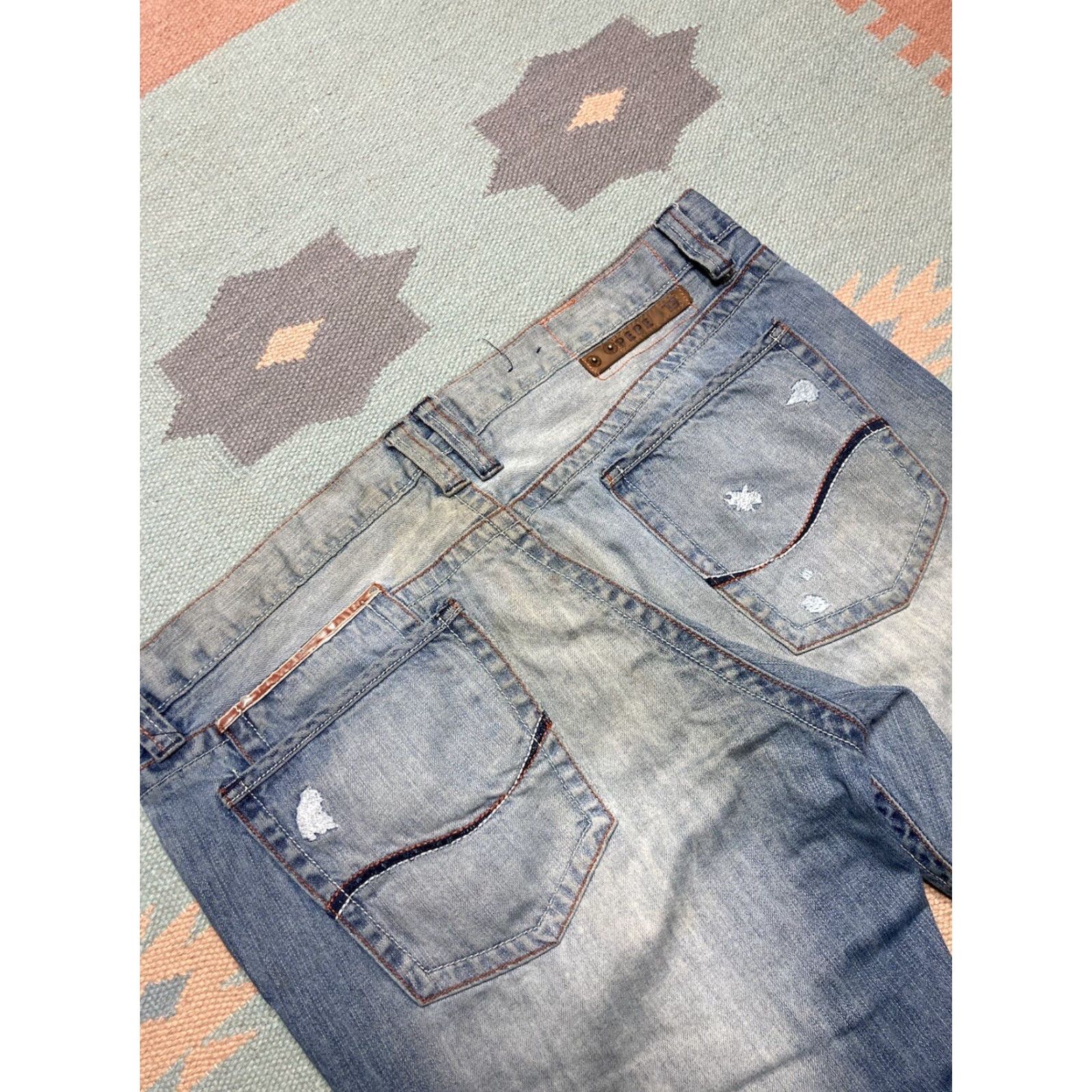 Pepe Jeans VINTAGE Pepe Jeans Jeans Hip Hop Baggy Wide Leg 40x31 Blue Men 40 Inseam 31 Vintage Y2K Grunge Skater Pipes Fade Size US 40 / EU 56 - 4 Thumbnail