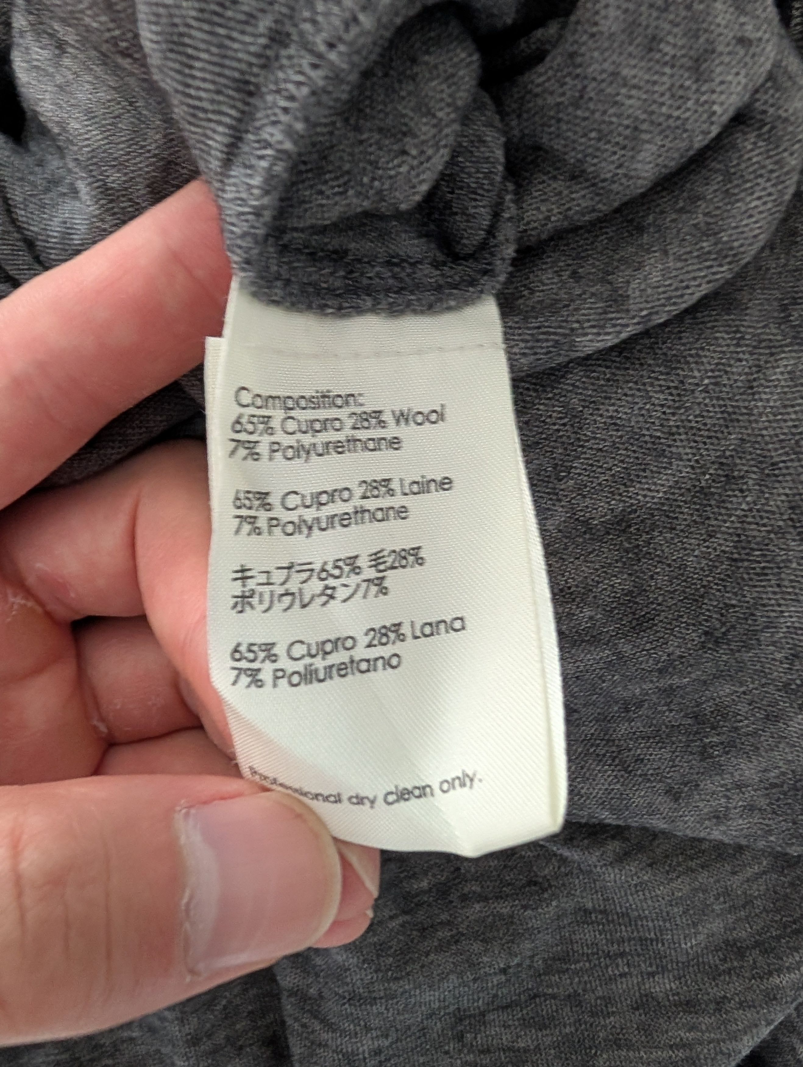 3.1 Phillip Lim Grey Open Neck Wool Flare Dress Size S / US 4 / IT 40 - 5 Thumbnail