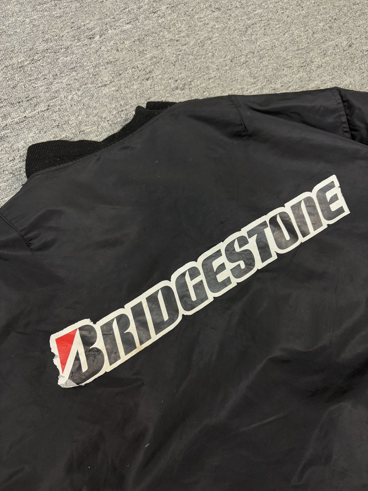 Japanese Brand Vintage Intermediate Ma-1 Flight Bomber Jacket Bridgestone Size US XL / EU 56 / 4 - 10 Thumbnail