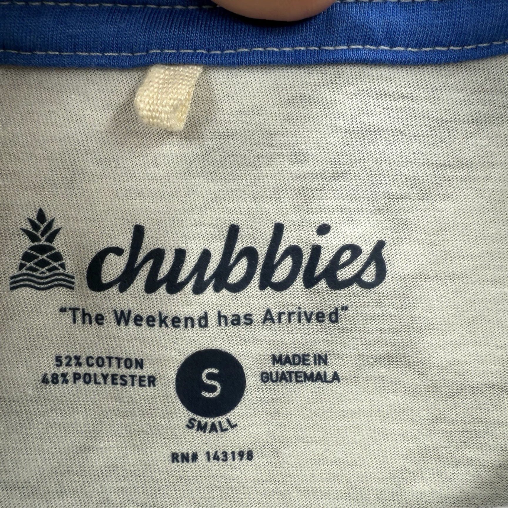 Chubbies Chubbies Shirt Mens Small Gray Tie Dye Long Sleeve Pocket Crewneck Graphic Size US S / EU 44-46 / 1 - 3 Thumbnail