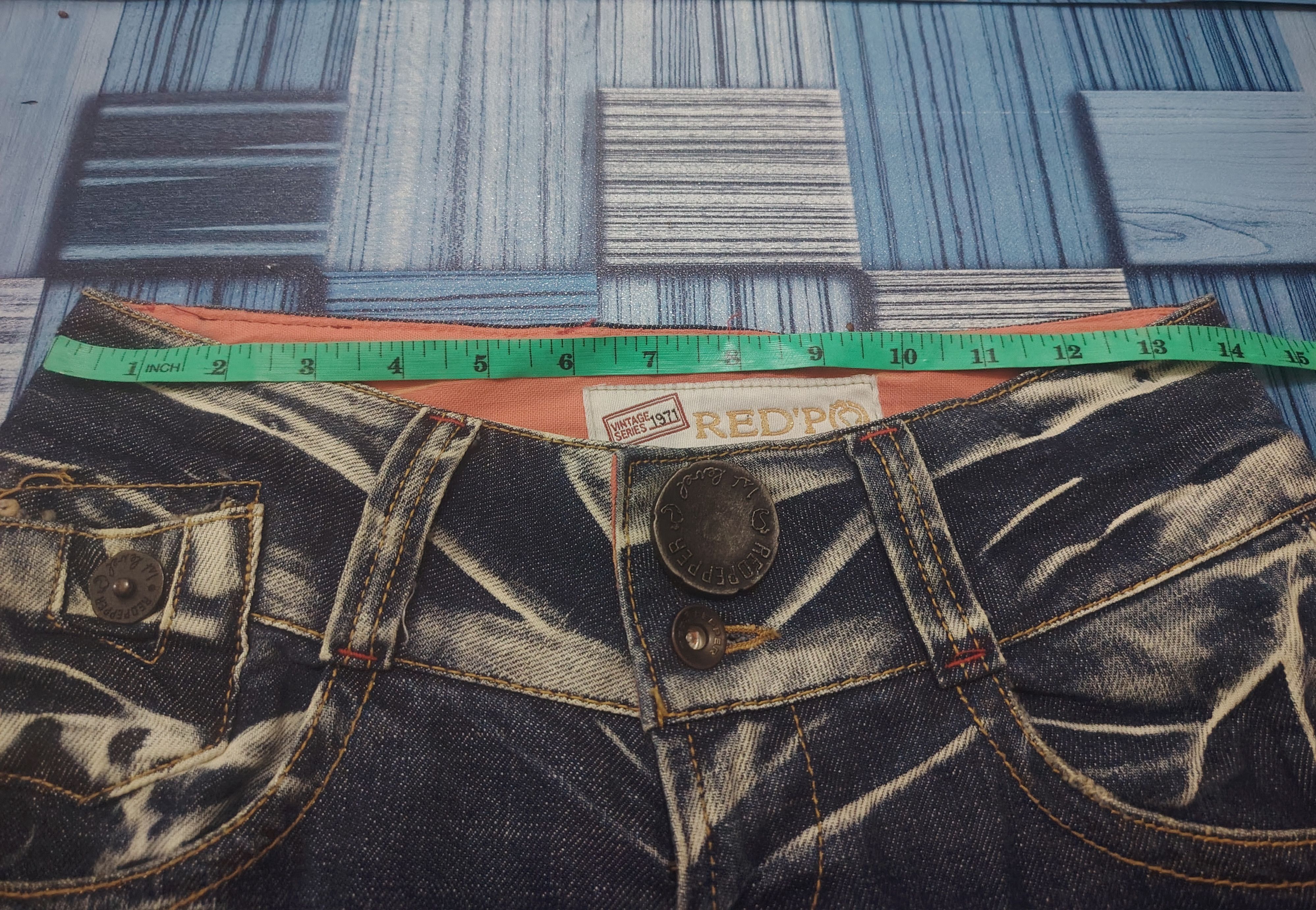 If Six Was Nine Vtg Red Pepper Flared jeans Distressed Jeans Size 28" / US 6 / IT 42 - 22 Thumbnail