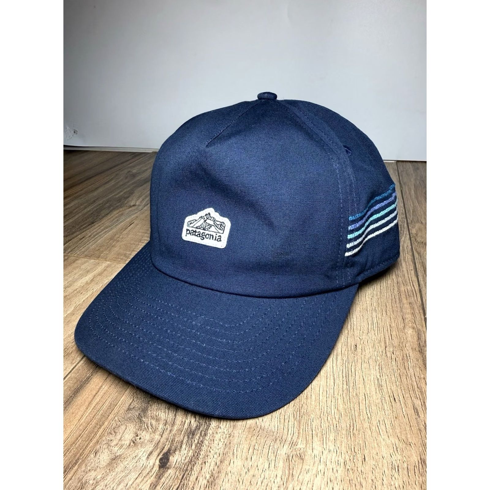 Patagonia VINTAGE Patagonia Snapback Hat One Size Men Blue Ridge Stripe Funfarer Cap Trucker Hat Casual Cap Size ONE SIZE - 2 Thumbnail