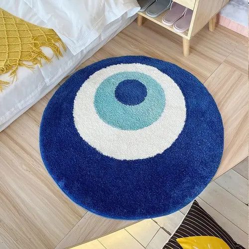 Other 3D Fluffy Evil Eye Circle Soft Rug Size ONE SIZE - 2 Thumbnail