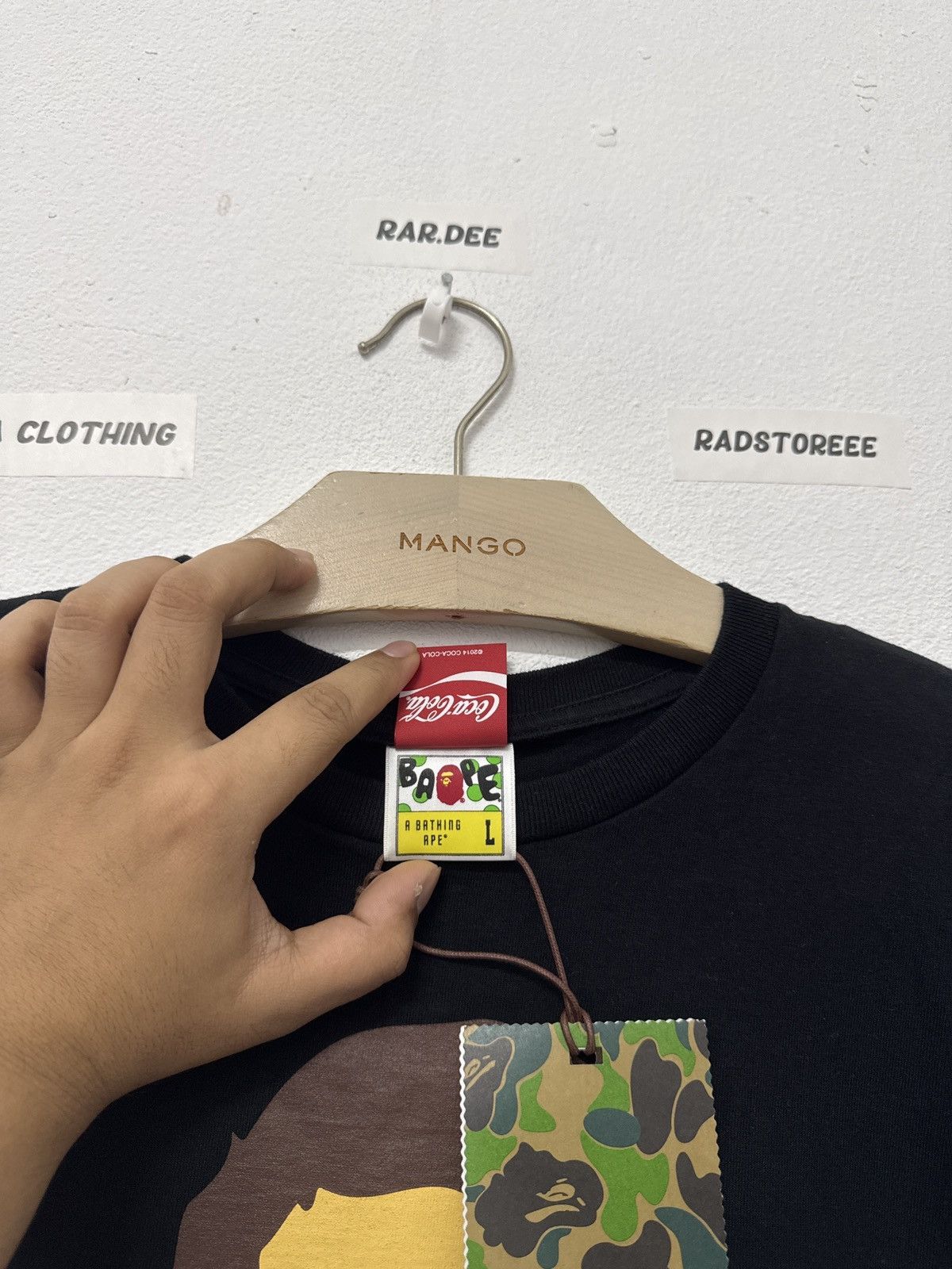 Bape × Coca Cola Bape x Coca Cola Big Head Tee Size US L / EU 52-54 / 3 - 6 Thumbnail